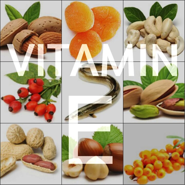 Products containing vitamin E help to increase male strength