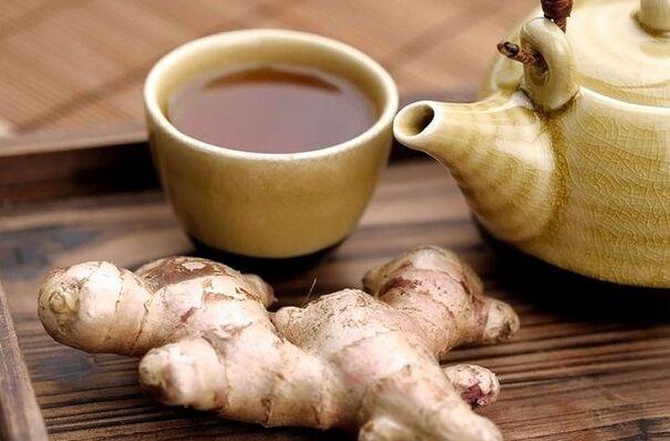 ginger root tea to increase potency