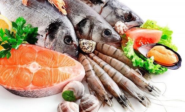 seafood to increase power